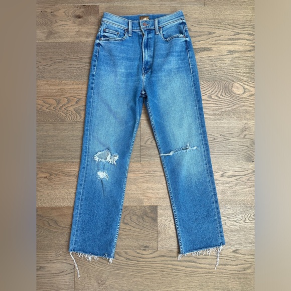 Mother Denim Jeans Rider Ankle Fray - Picture 1 of 5